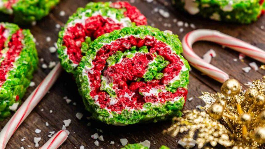 Christmas Rice Krispie Treats - The Stay At Home Chef