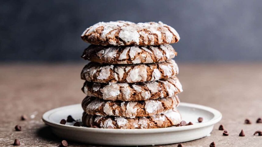 Chocolate Crinkle Cookies - The Stay At Home Chef