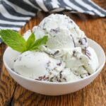 Mint Chocolate Ice Cream - Barefeet in the Kitchen