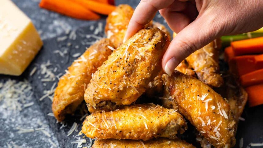 Garlic Parmesan Chicken Wings - The Stay At Home Chef