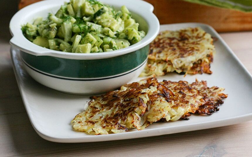 Latkes With Fennel and Avocado Tartare [Vegan] – One Green Planet