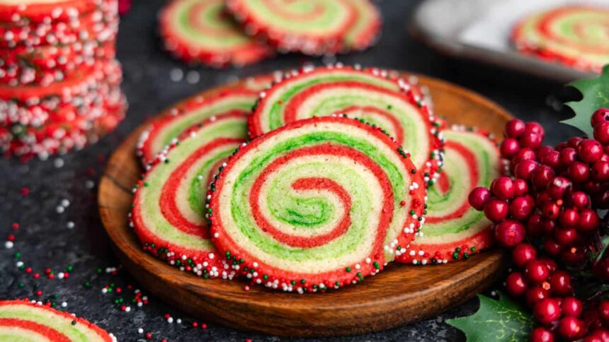 Spiral Christmas Sugar Cookies - The Stay At Home Chef