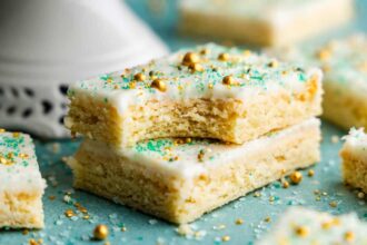 Sugar Cookie Bars - The Stay At Home Chef