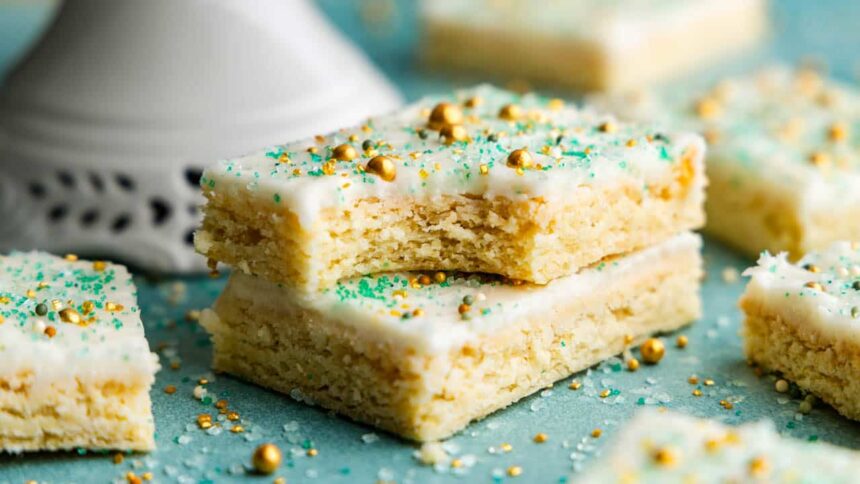 Sugar Cookie Bars - The Stay At Home Chef