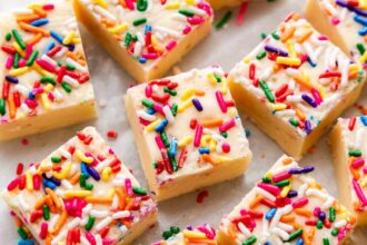 Sugar Cookie Fudge - The Stay At Home Chef