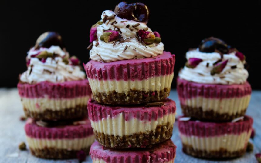 Cherry Coconut Cheesecake Bites