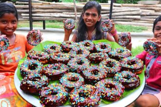 DONUT RECIPE | Village Style Donut Recipe | Homemade Doughnuts Recipe | Village Fun Cooking