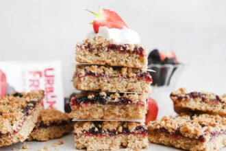 Cherry Bakewell Flapjacks [Vegan, Gluten-Free] – One Green Planet