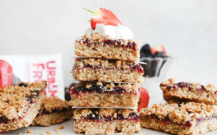 Cherry Bakewell Flapjacks [Vegan, Gluten-Free] – One Green Planet