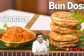 Instant Bun Dosa | Onion Tomato Chutney | Quick Snacks Recipe | Kunal Kapur Recipes | Lunch, Dinner