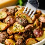 Air Fryer Steak Bites and Potatoes