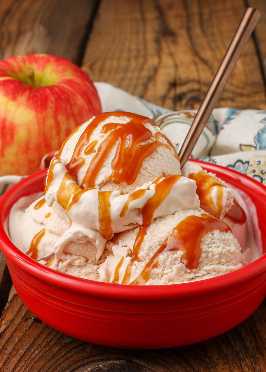 Apple Cider Ice Cream - Barefeet in the Kitchen