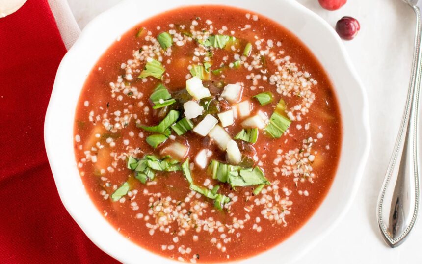 Cranberry Bok Choy Soup [Vegan, Gluten-Free] – One Green Planet