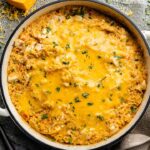 One Pot Queso Chicken and Rice