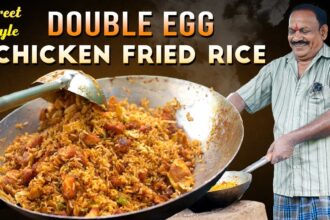 Double Egg Chicken Fried Rice || Street Style  || Fastfood || Chicken rice ||