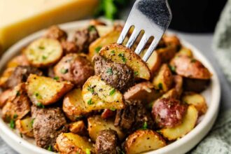 Air Fryer Steak Bites and Potatoes