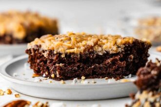 German Chocolate Sheet Cake - The Stay At Home Chef