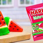 Amazing Miniature Watermelon Jelly With Haribo Recipe | ASMR Cooking Mini Food