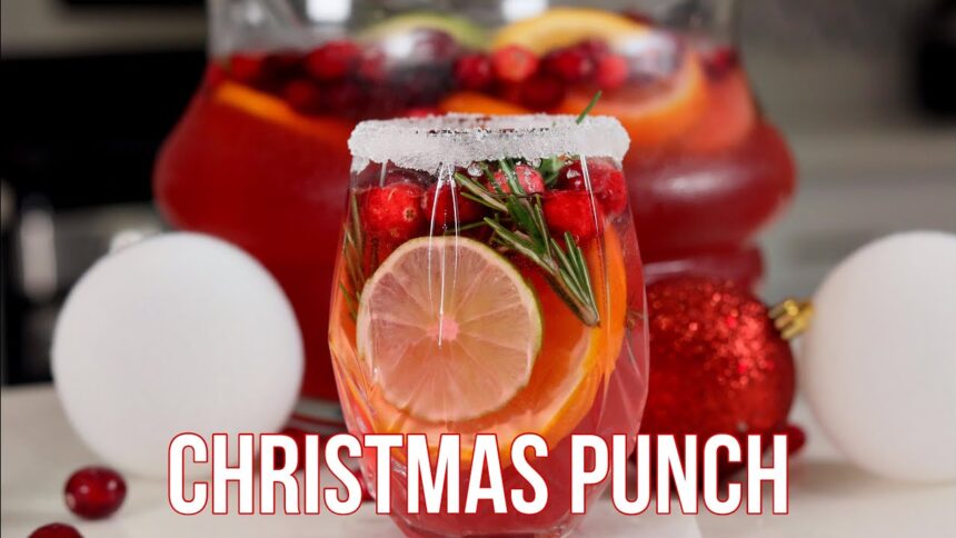 Festive Christmas Punch Recipe 🎄✨ | The Perfect Holiday Drink!