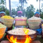 POPCORN | Spicy Butter Popcorn Recipe Cooking In Village | Home Made Easy Popcorn Snack Recipe