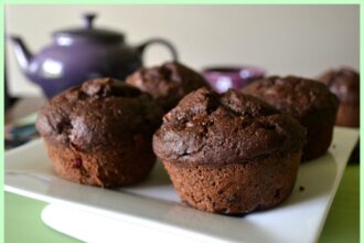 Chocolate Peanut Butter and Jelly Muffins [Vegan] – One Green Planet