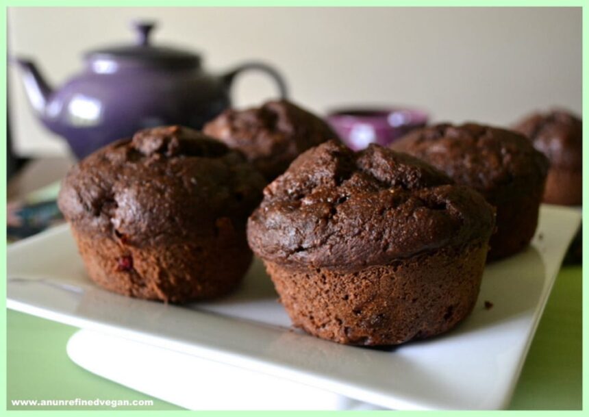 Chocolate Peanut Butter and Jelly Muffins [Vegan] – One Green Planet