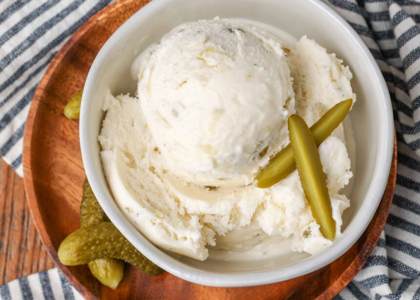 Pickle Ice Cream - Barefeet in the Kitchen