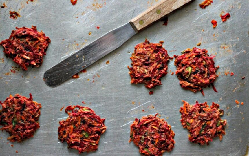 Baked Root Veggie Fritters [Vegan] – One Green Planet