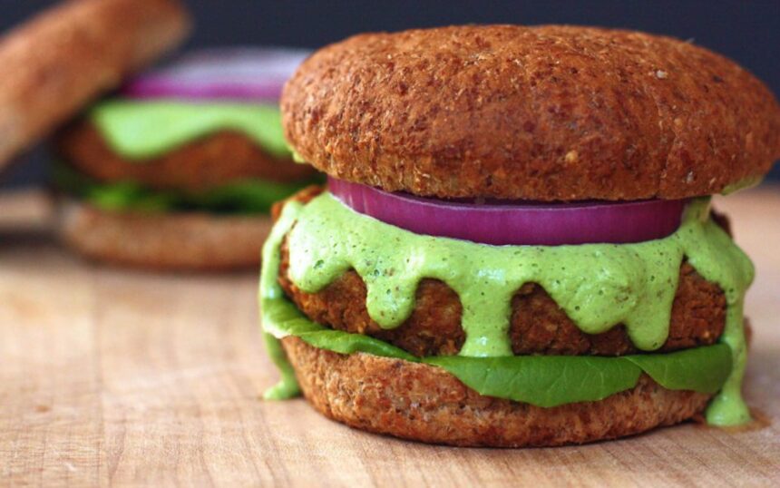 Bean Burger With Herb Aioli [Vegan] – One Green Planet