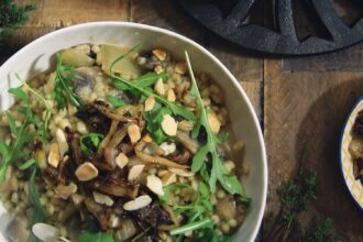 Mushroom Pearl Barley Risotto [Vegan] – One Green Planet