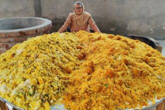 200KG DOUBLE BIRYANI RECIPE | DUM ALOO BIRYANI | SOYA CHUNKS BIRYANI | BIRYANI | VILLAGE COOKING