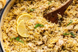 Lemon Chicken and Orzo - The Stay At Home Chef