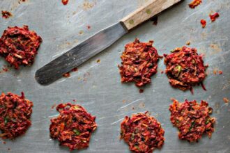 Baked Root Veggie Fritters [Vegan] – One Green Planet