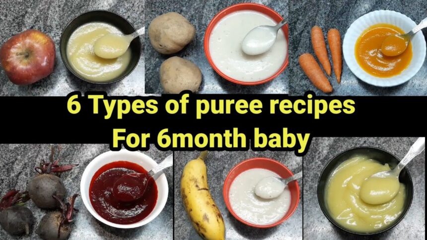 6month baby food-Apple,potato,carrot,beetroot, banana,sweet potato puree recipes,babybreakfastrecipe