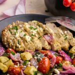 Air Fryer Greek Chicken and Veggies