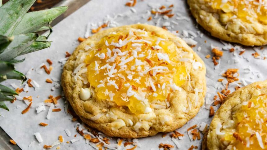 Bakery Style Piña Colada Cookies