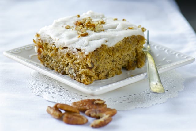 Iced Banana Pecan Cake [Vegan, Gluten-Free] – One Green Planet