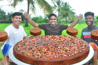 PLUM CAKE | 50 Kg Biggest Plum Cake Recipe | Christmas Plum Cake Making