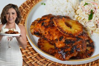 How to Make GRILLED PINEAPPLE BBQ CHICKEN with Classic Macaroni Salad, so easy!