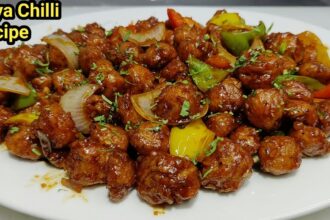 Easy Chilli Soya Restaurant Style | Soya Chunks Recipe | Soya Chilli | high protein | Chef Ashok