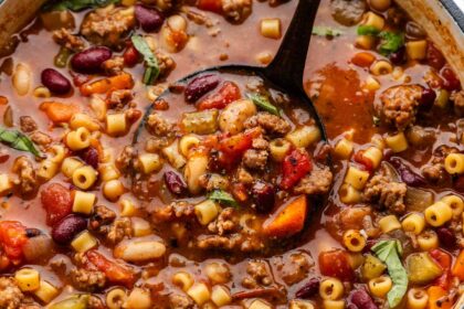 Classic Pasta e Fagioli - The Stay At Home Chef