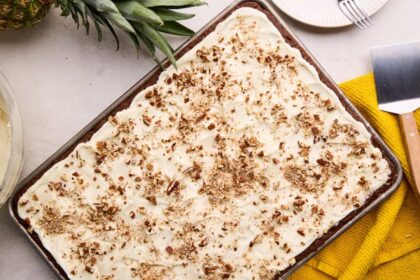 Hummingbird Sheet Cake - The Stay At Home Chef
