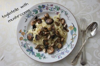 mushroom tagliatelle