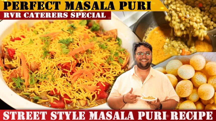 Masalpuri | ಮಸಾಲಪುರಿ | Masala puri chaat - Street Special Masalpuri Recipe by RVR Vinay Srinivas |