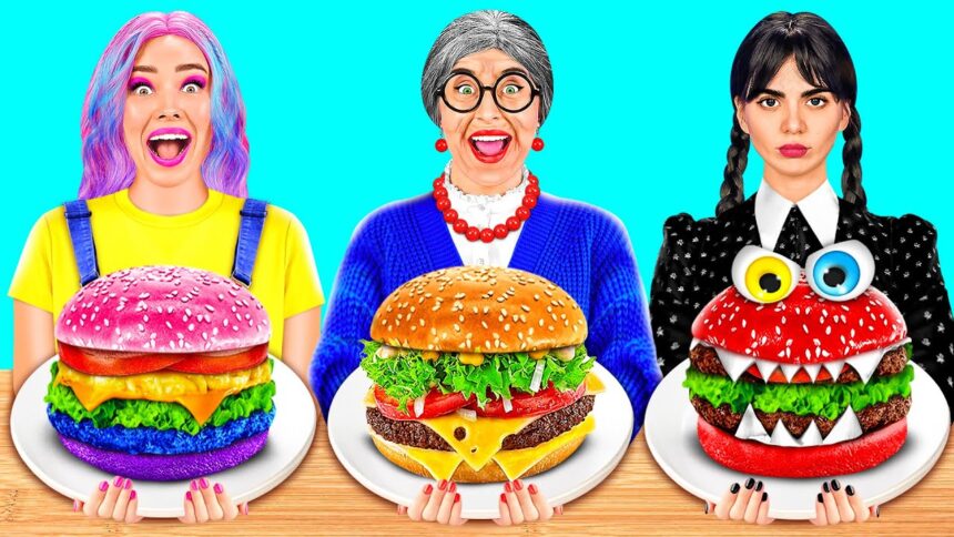 Wednesday vs Nenek Memasak Cabaran | Rahsia Mudah Hacks dan Alat BaRaDa Challenge