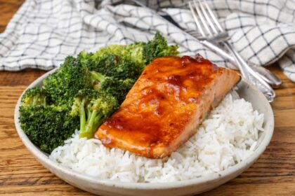 Sweet & Spicy Glazed Salmon