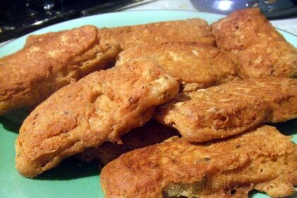 vegan tempeh fish and chips