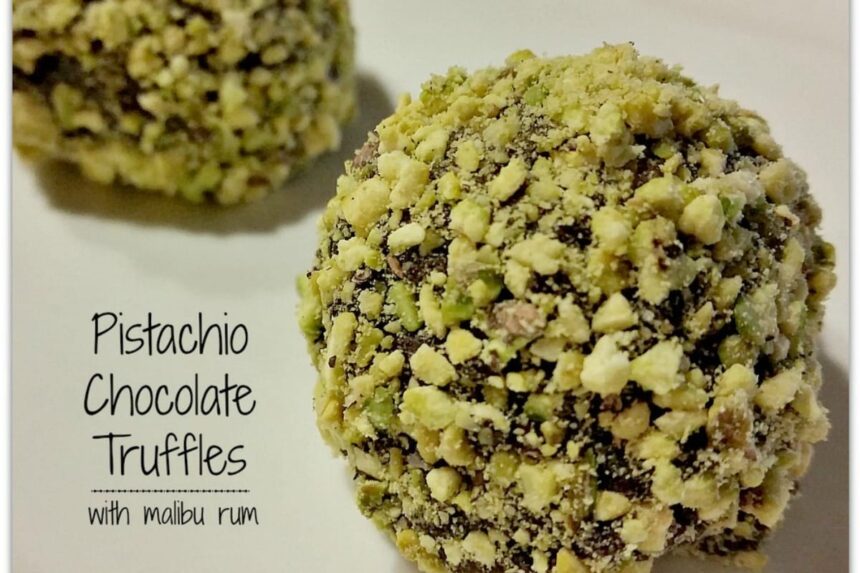 Pistachio Chocolate Truffles [Vegan, Gluten-Free]