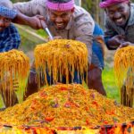 CHICKEN NOODLES | Chinese Hakka Chicken Noodles Recipe Cooking in Village | Chinese Street Food