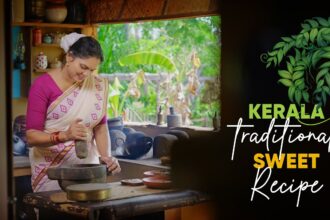 Authentic Village Breakfast with Jaggery & Rice Flour | Delicious Kerala-Style Breakfast Recipe.
